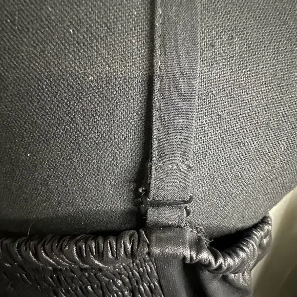 Lane Bryant Size Faux Leather Peplum Top Black Liquid Bustier Convertible Straps - Picture 9 of 12